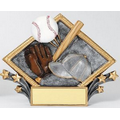 Resin Diamond Plate Stand or Hang Sculpture Award (Baseball)
